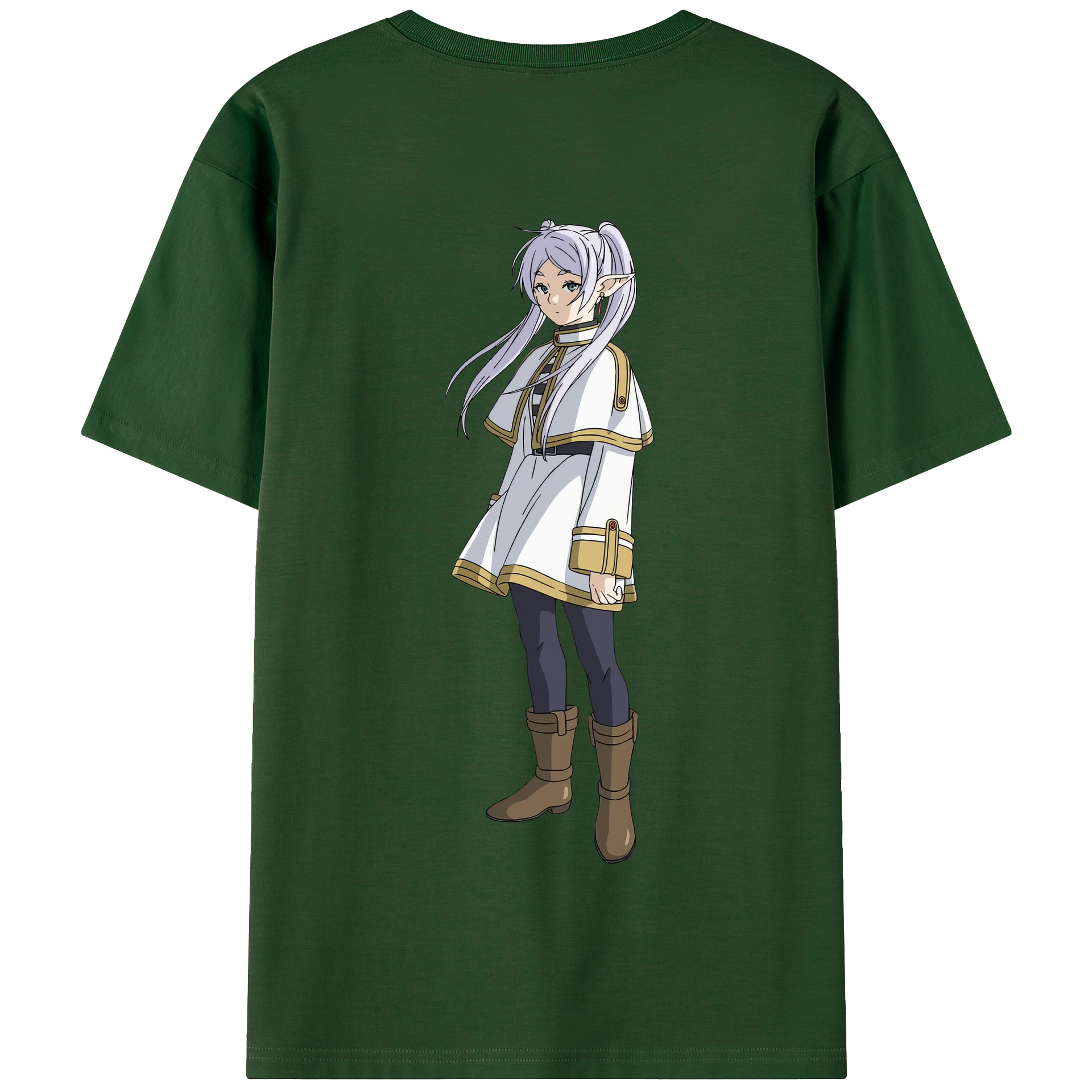 （画像用） 葬送のフリーレン Frieren 綿100％半袖Tシャツ（背面プリント）